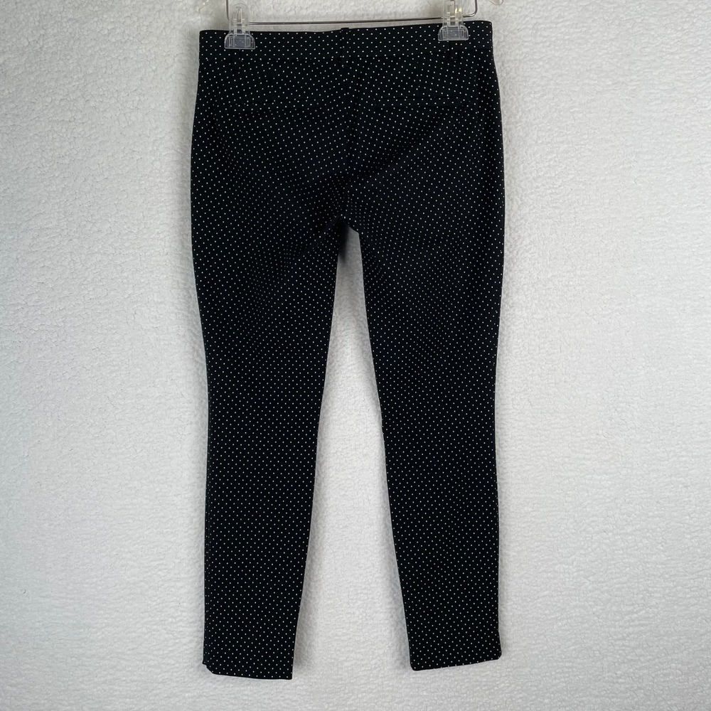Gap Womens Black White Polka Dot Skinny Ankle Pants Size 4 Regular Mid Rise - Picture 10 of 10